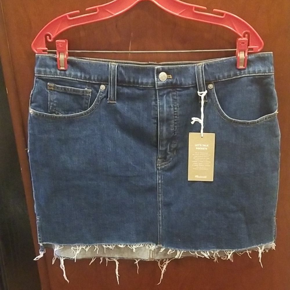 Brand New Madewell Denim Jean Skirt Size 32